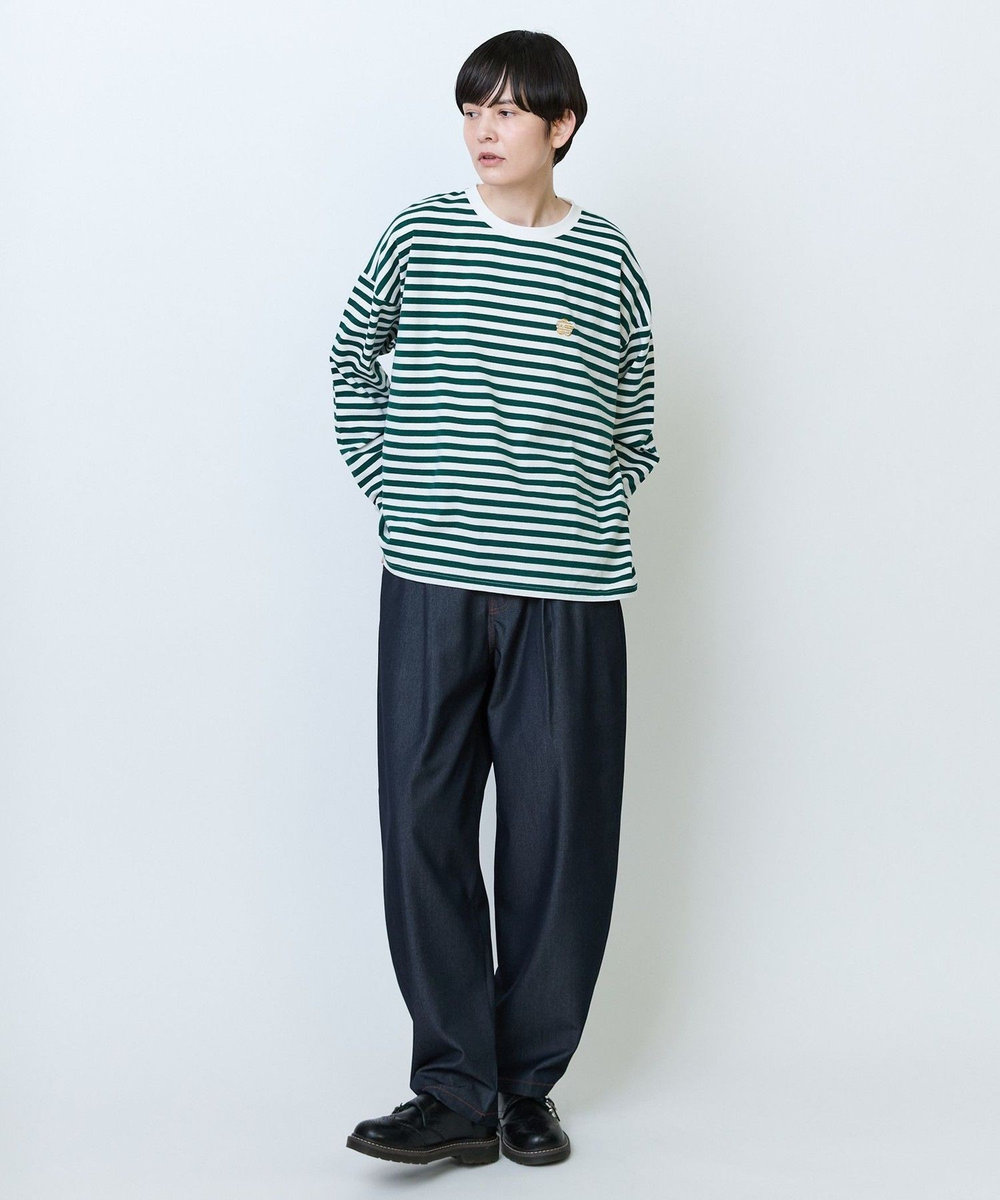 FRAPBOIS パークボーダーL/S Tシャツ2 グリーン