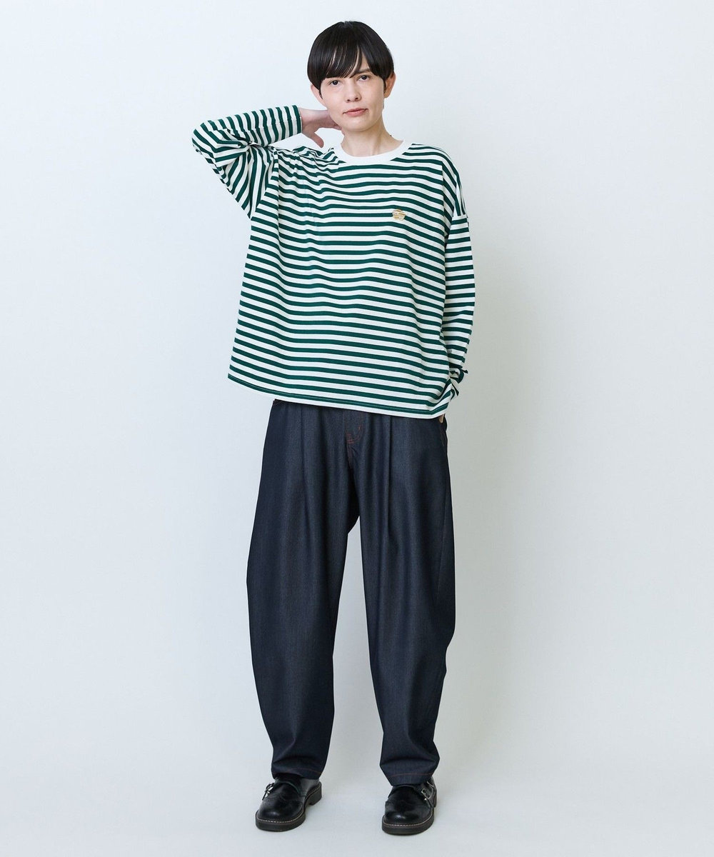 FRAPBOIS パークボーダーL/S Tシャツ2 グリーン