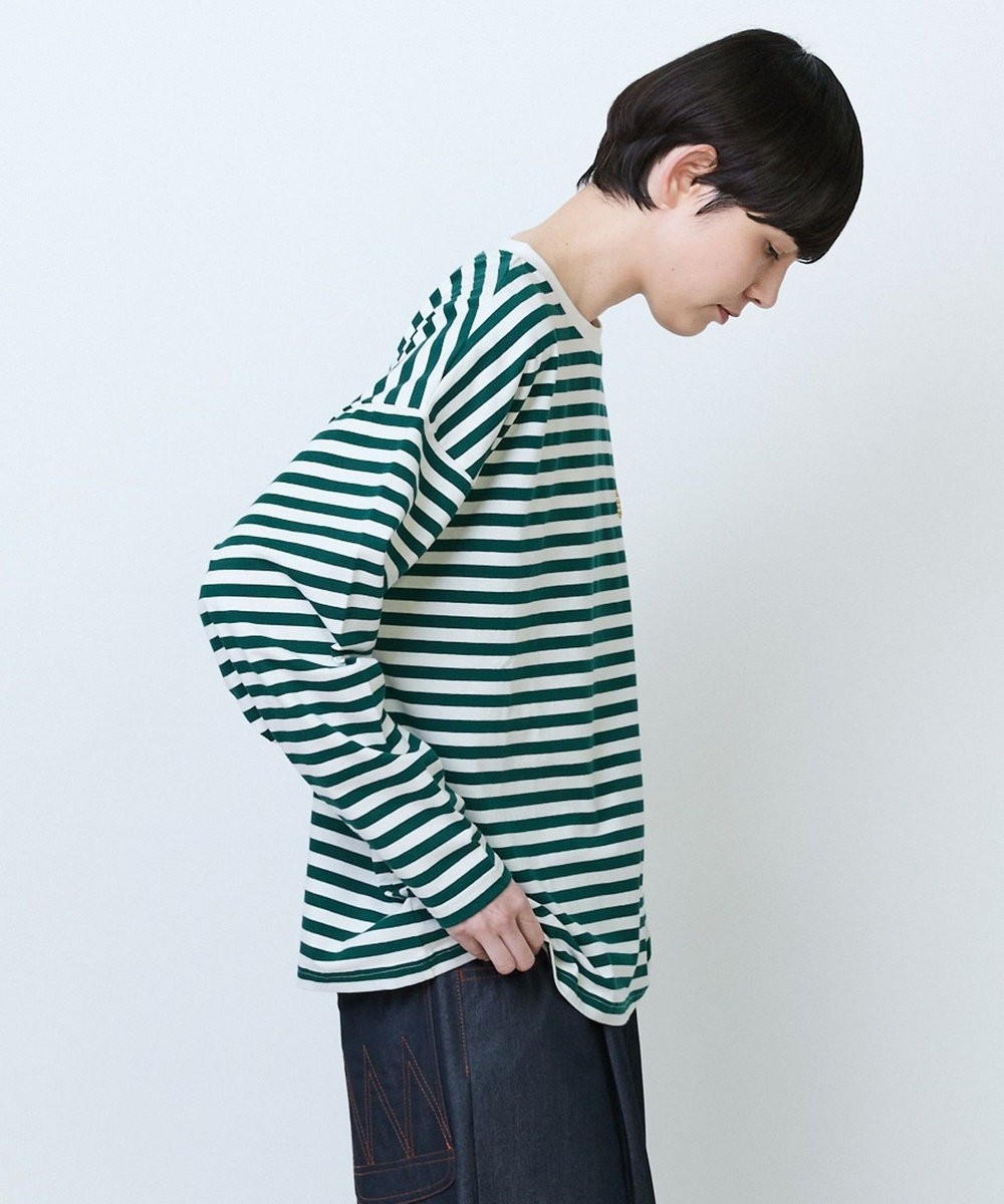 FRAPBOIS パークボーダーL/S Tシャツ2 グリーン