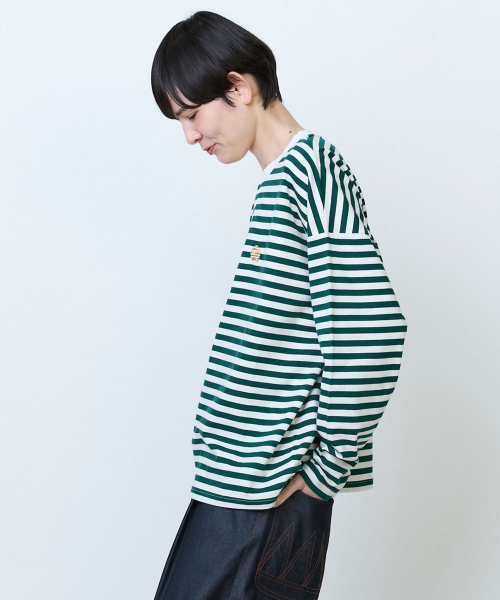 FRAPBOIS パークボーダーL/S Tシャツ2 グリーン