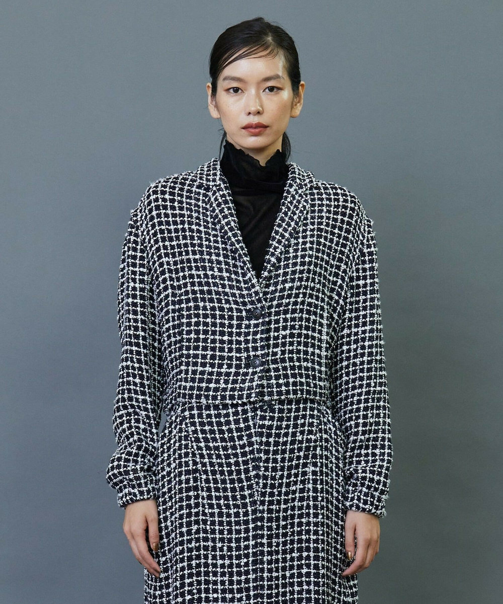 L'EQUIPE COUTURIER リングツイードジャケット ブラック