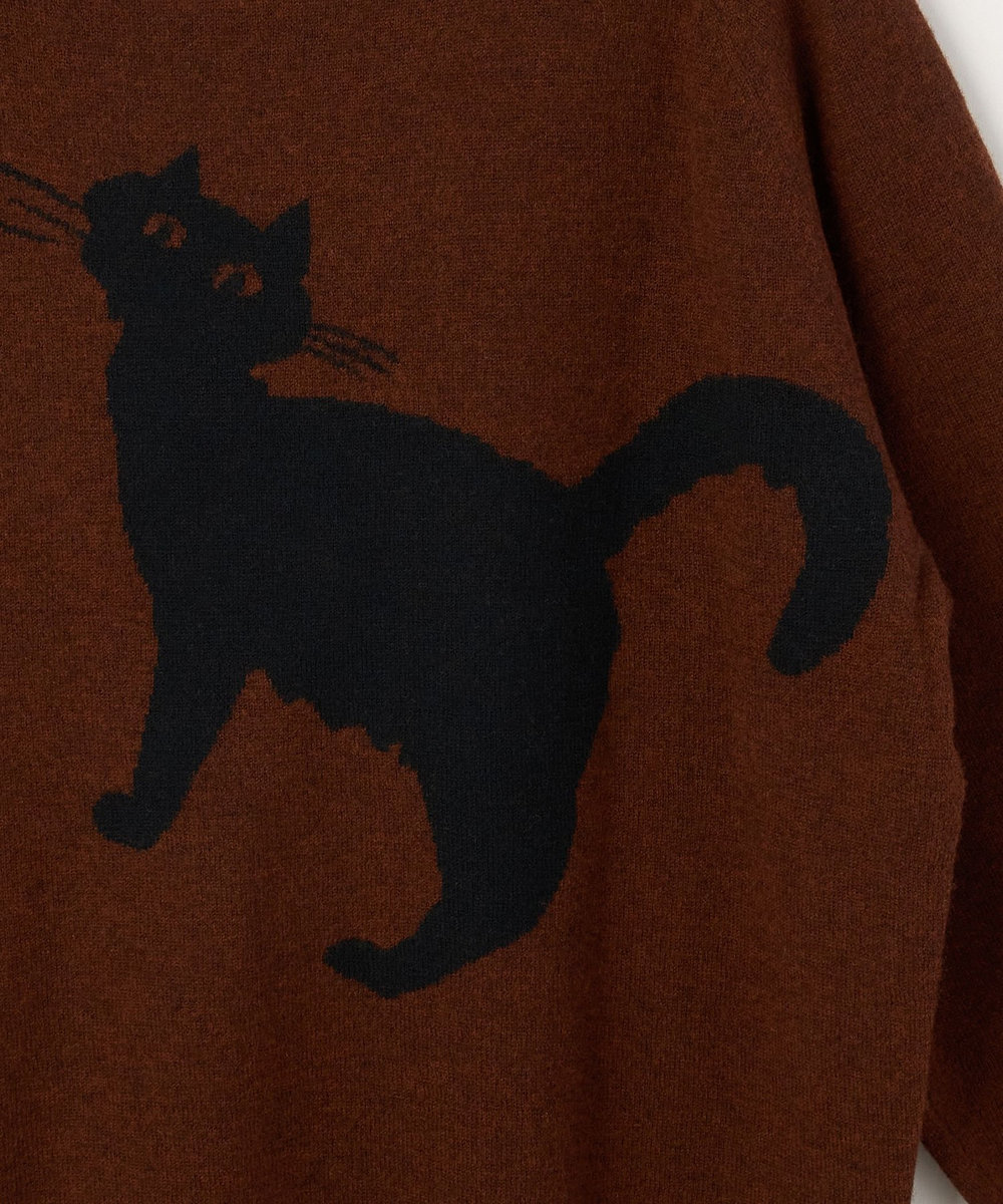 LOISIR アーティストコラボ：LOISIR×TORANEKOBONBONインターシャニットプルオーバー レッド系その他