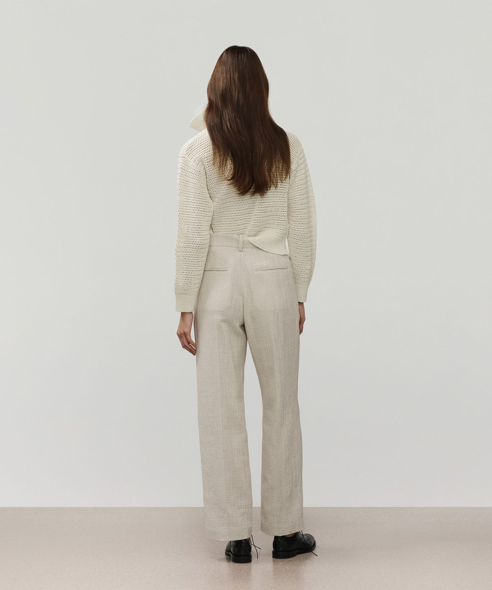 DÉPAREILLÉ MIX POLO CARDIGAN / ミックスポロカーディガン ベージュ