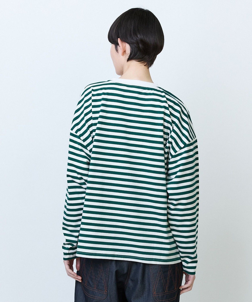 FRAPBOIS パークボーダーL/S Tシャツ2 グリーン