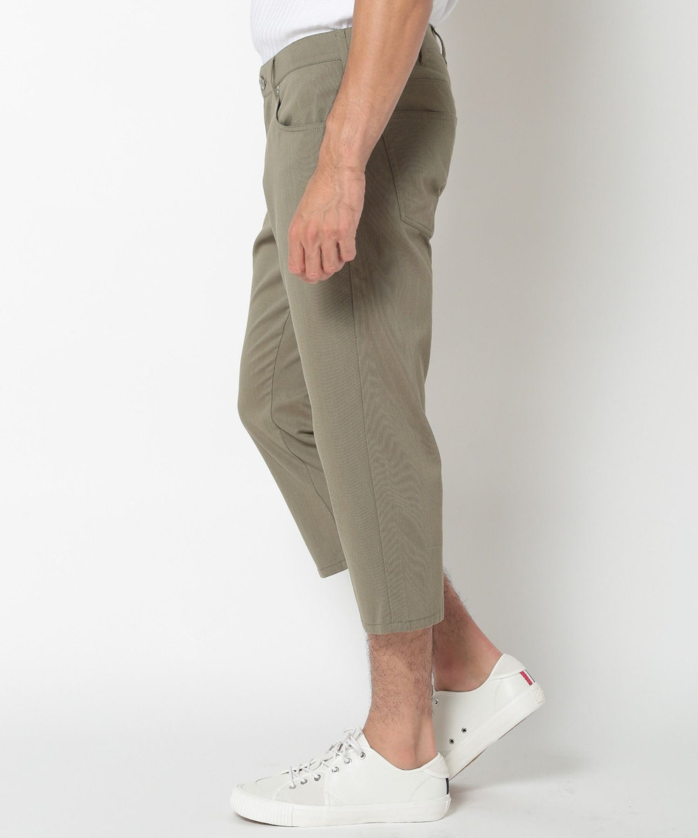 MEN'S BIGI COOLMAXドビーストレッチクロップドパンツ カーキ
