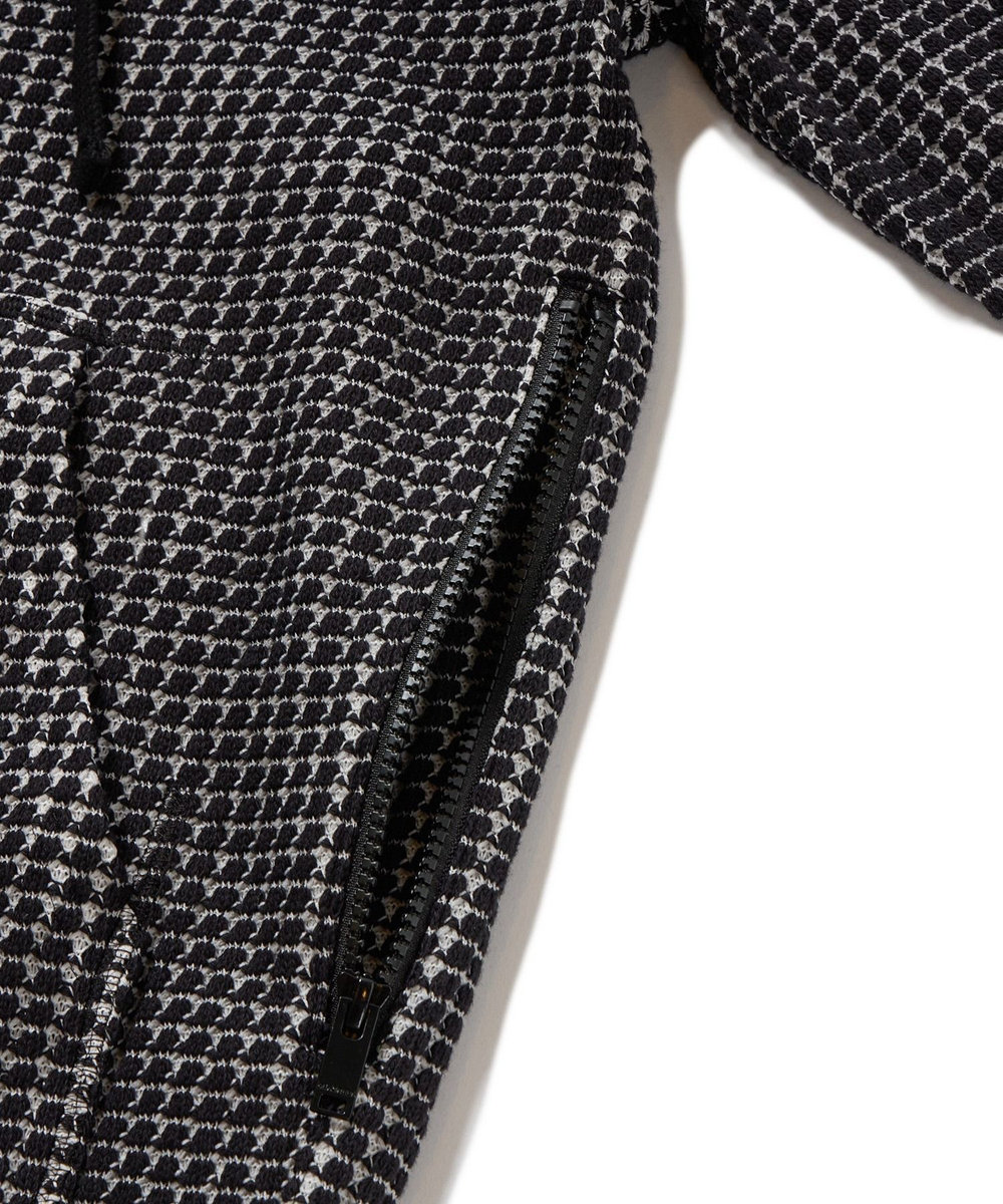 MEN'S BIGI 【Seagreen/シーグリーン】ビッグワッフルパーカ ブラック