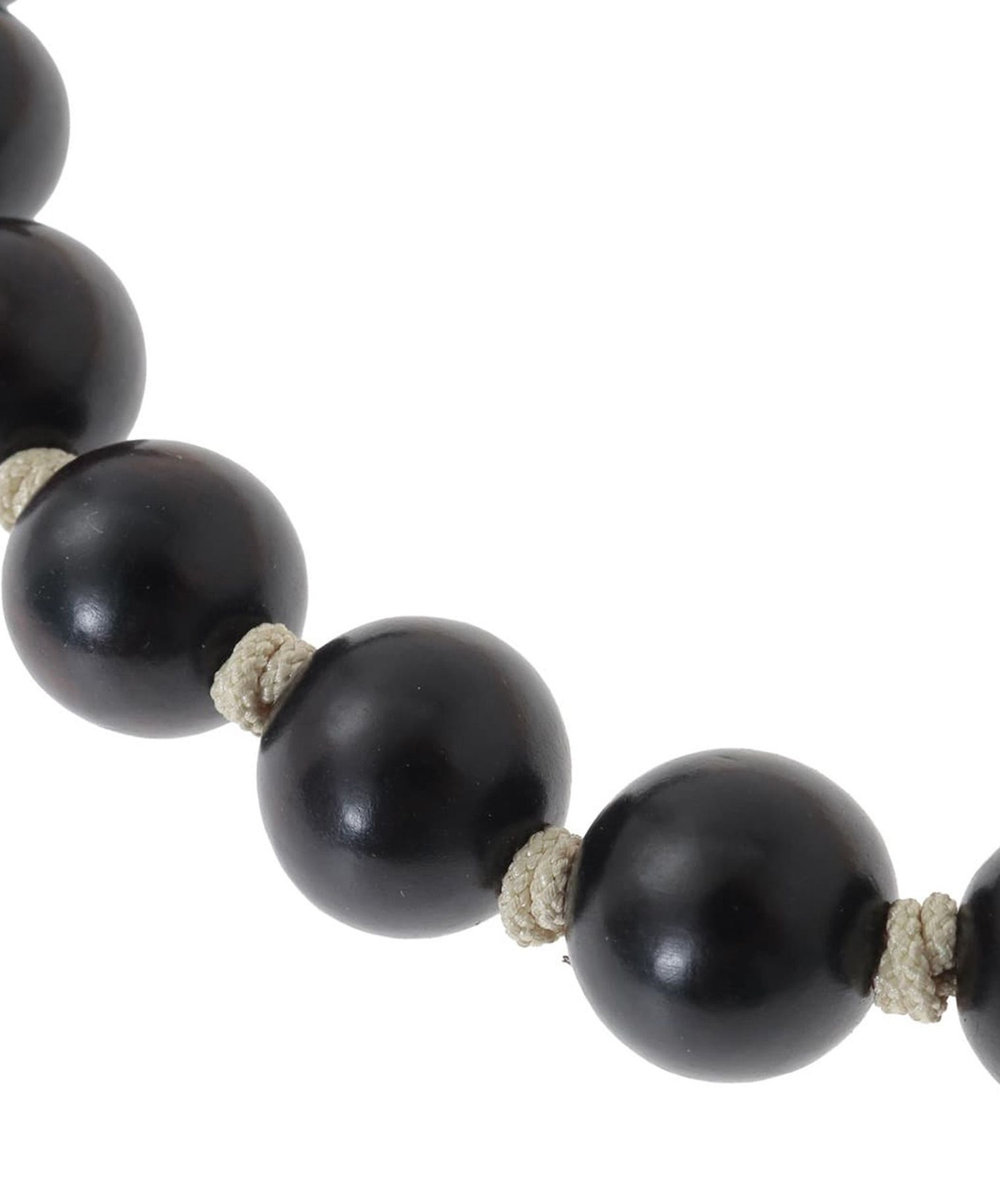 1er Arrondissement ＜OCUCCI Jewery（オクチジュエリー）＞ウッド×シルクネックレス ブラック