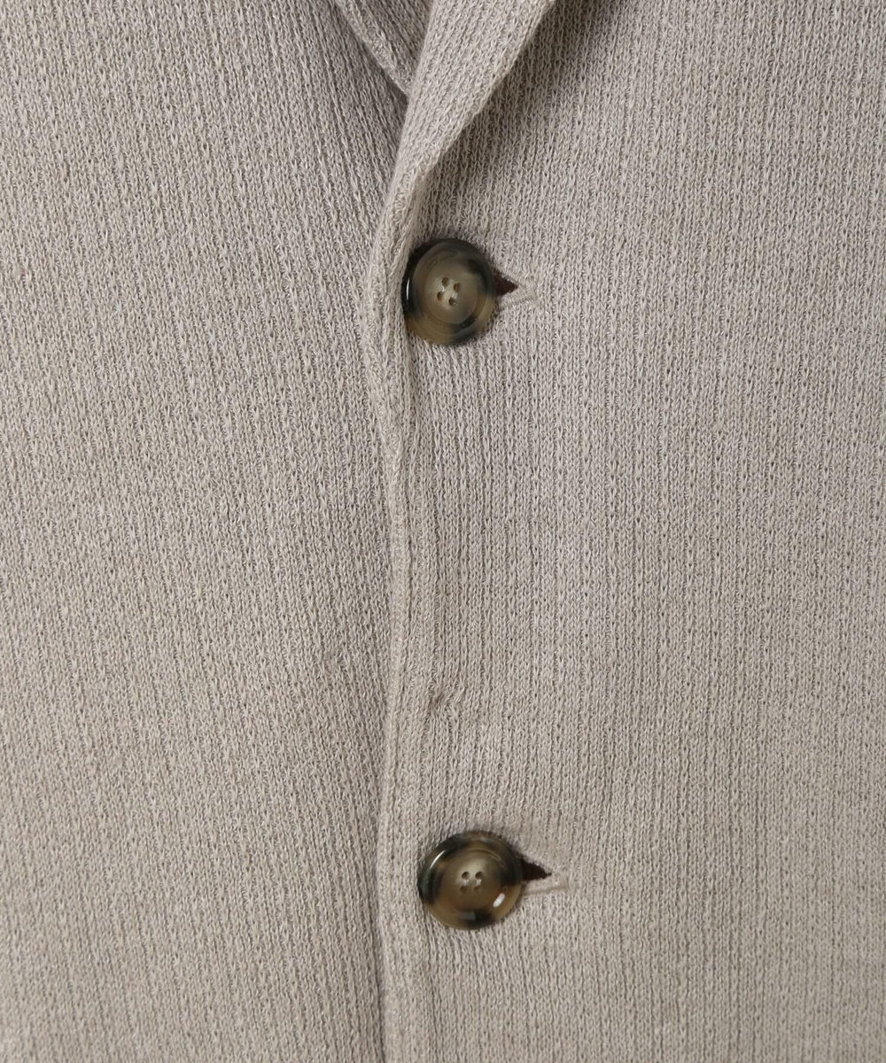 MEN'S BIGI 【LARDINI／ラルディーニ】リネンコットンニットジャケット グレー
