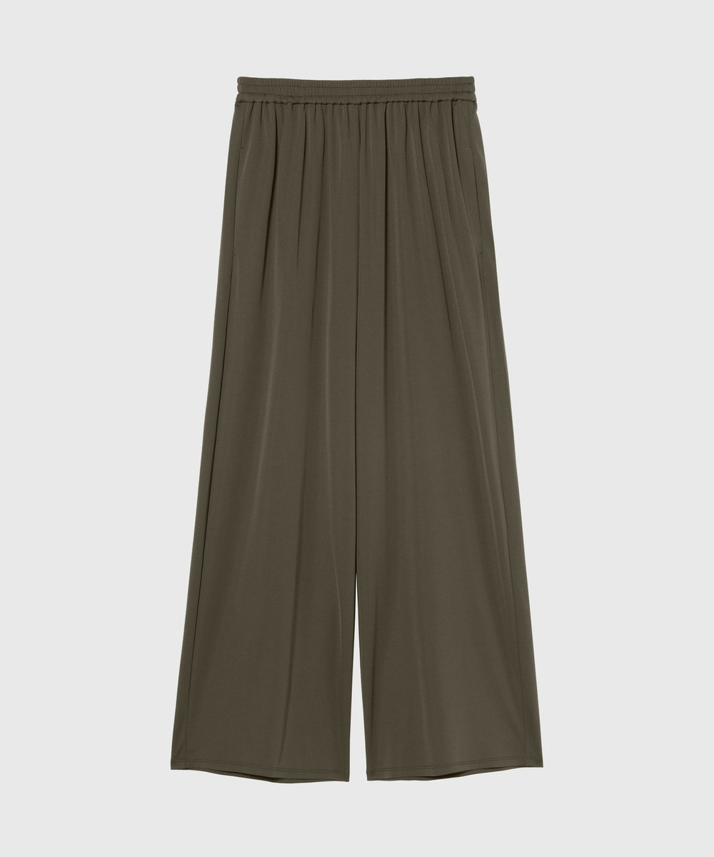 DÉPAREILLÉ TRIACETATE JERSEY WIDE PANTS / トリアセテートジャージーワイドパンツ グレイッシュベージュ