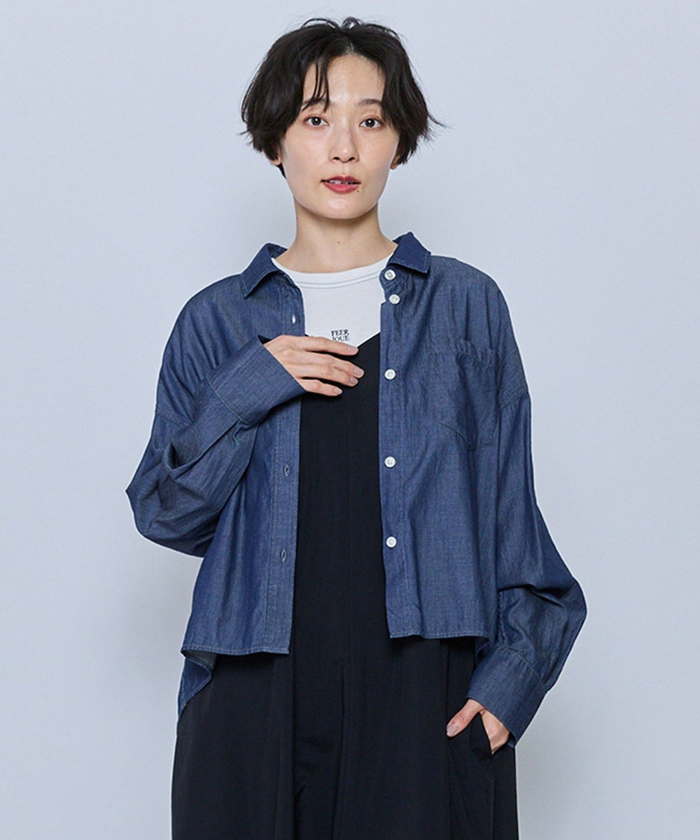 feerique feerique 3OZデニムシャツ ブルー