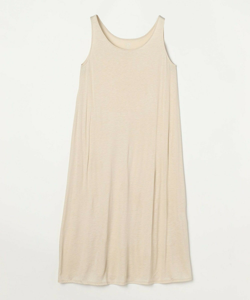 LOISIR リネンレーヨン天竺インナーワンピース ベージュ