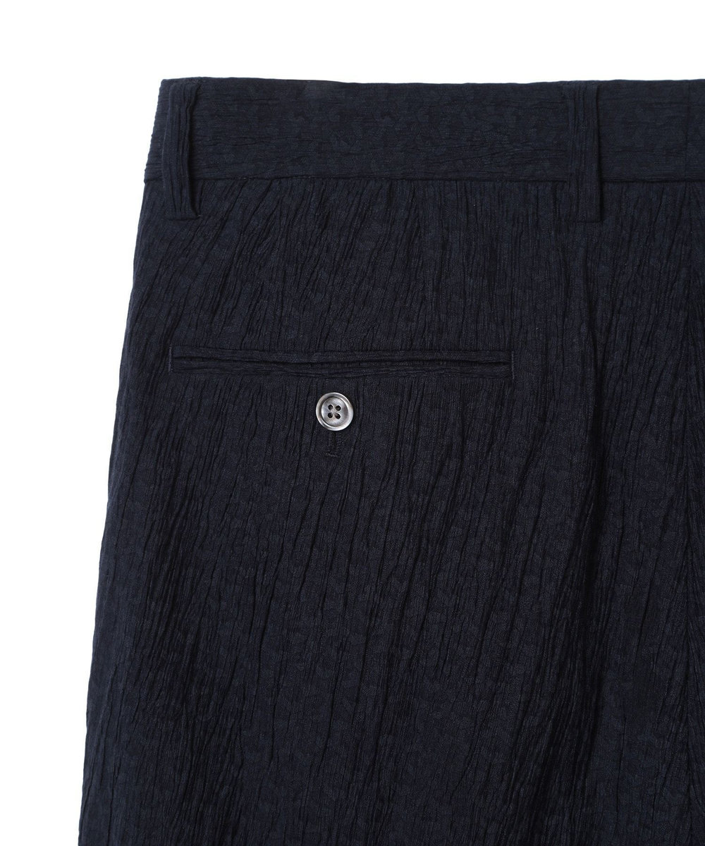 MEN'S BIGI 楊柳ジオメトリックプリントパンツ ネイビー