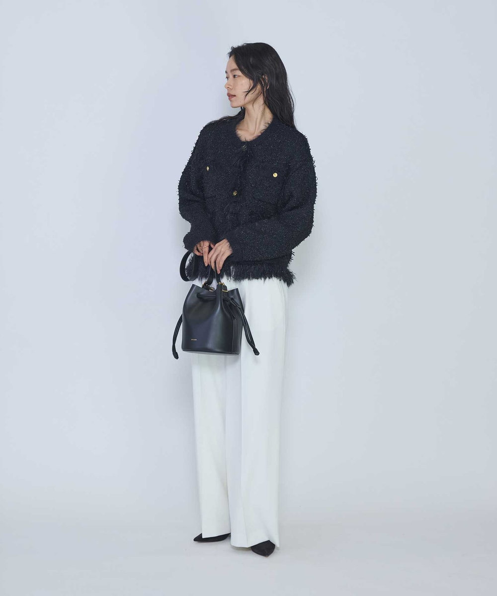 1er Arrondissement ＜ZANCHETTI (ザンケッティ)＞バケットバッグ ブラック