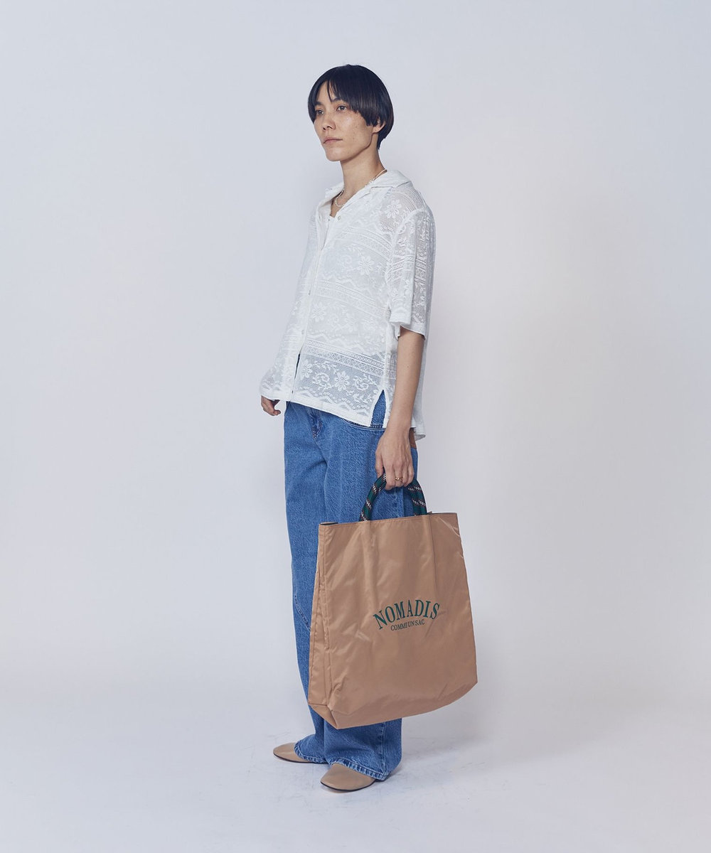 1er Arrondissement 【WEB限定】＜normment（ノーメント）＞コットンレースボタンシャツ オフホワイト