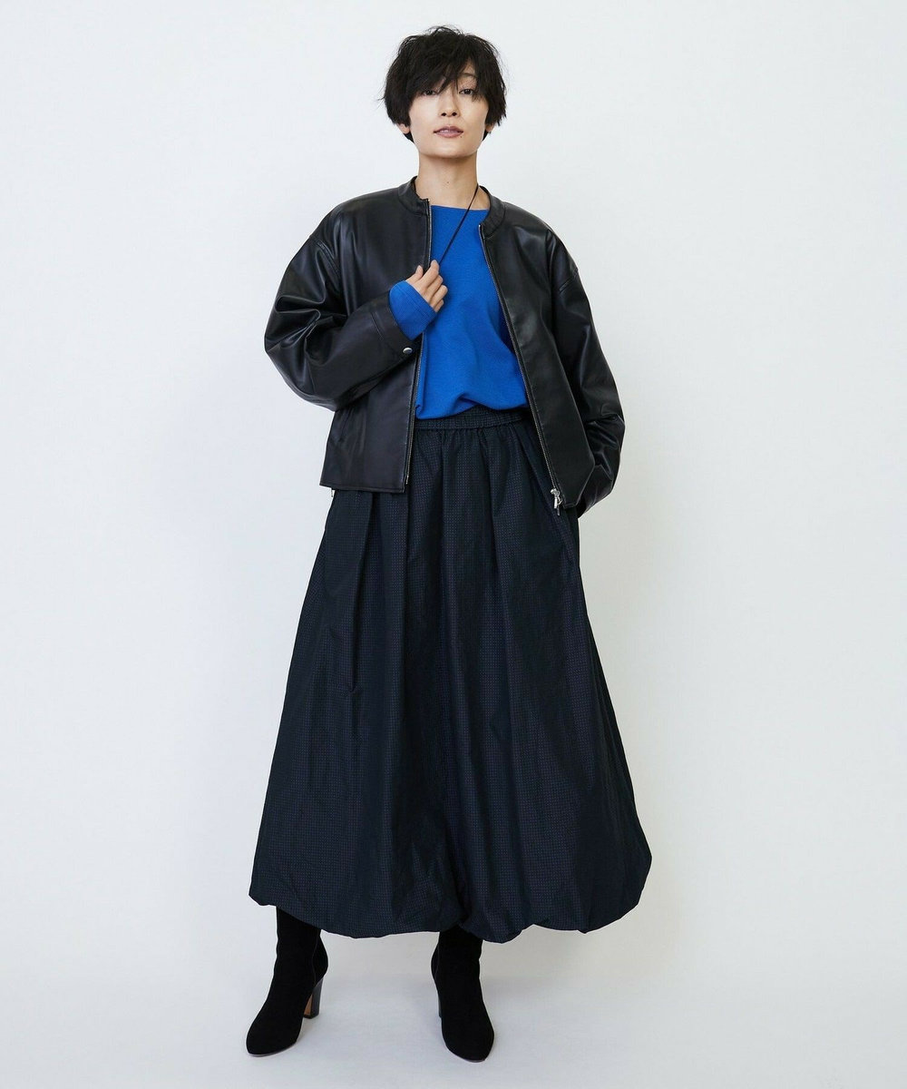 feerique feerique ラッセルピケボートネックプルオーバー ブルー