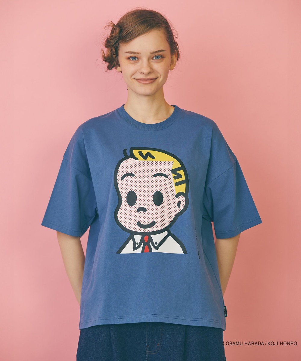 FRAPBOIS OSAMU GOODS フェイスT ブルー