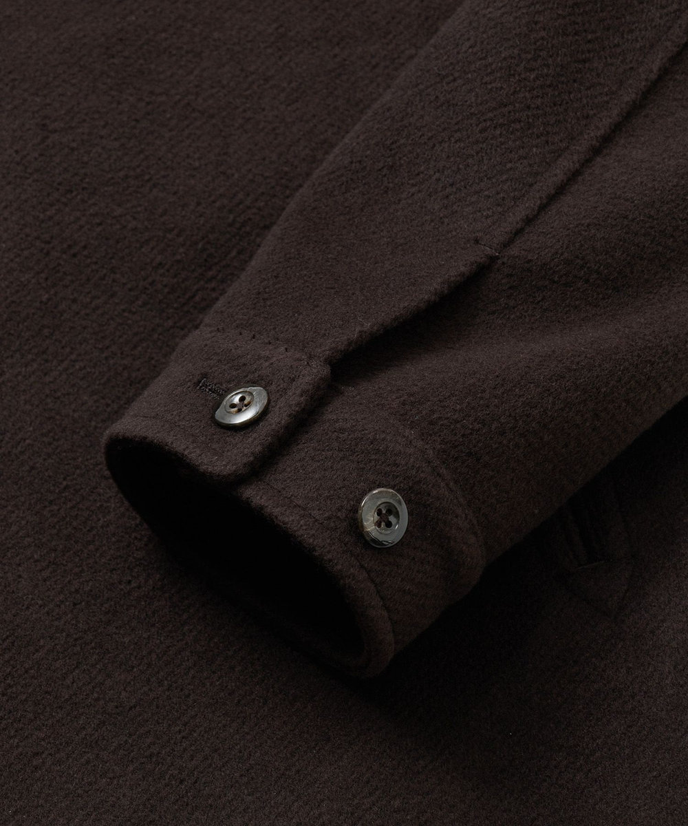 MEN'S BIGI テックビーバーツイルカーコートブルゾン［ストレッチ］ ブラウン