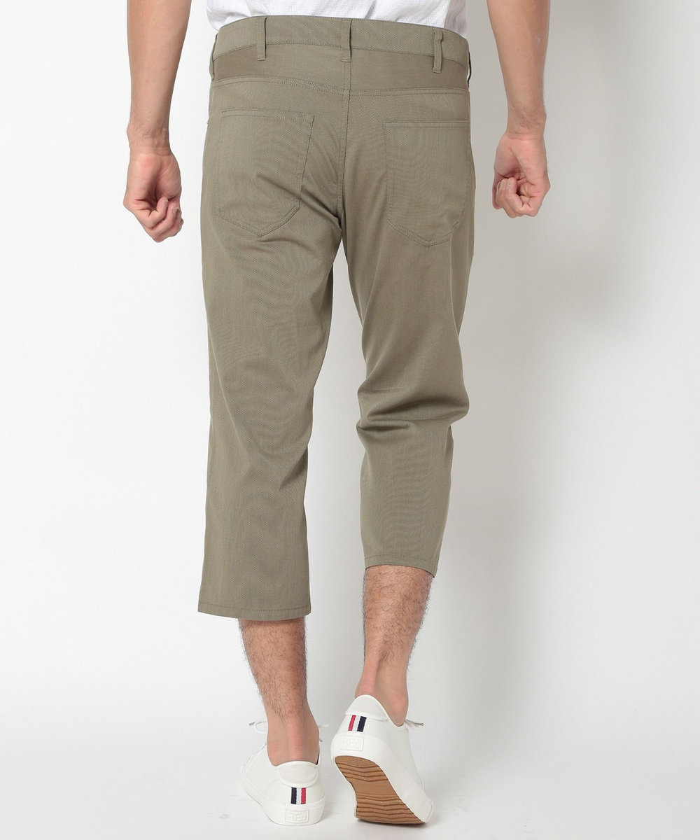 MEN'S BIGI COOLMAXドビーストレッチクロップドパンツ カーキ
