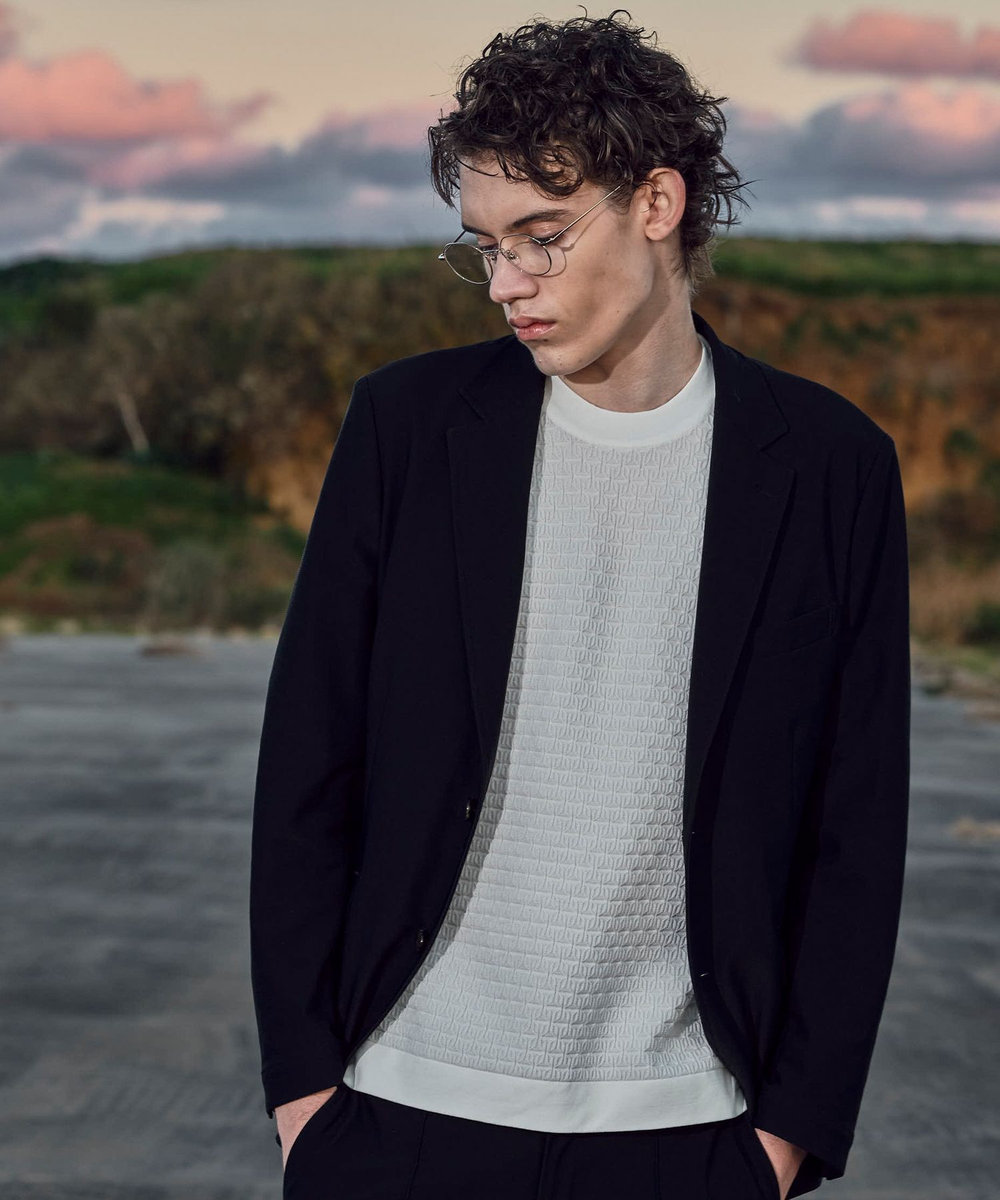MEN'S BIGI 【ACTIVE TAILOR】Air tool テーラードジャケット＜高通気性/ストレッチ/接触冷感/UVカット/防シワ＞ ブラック
