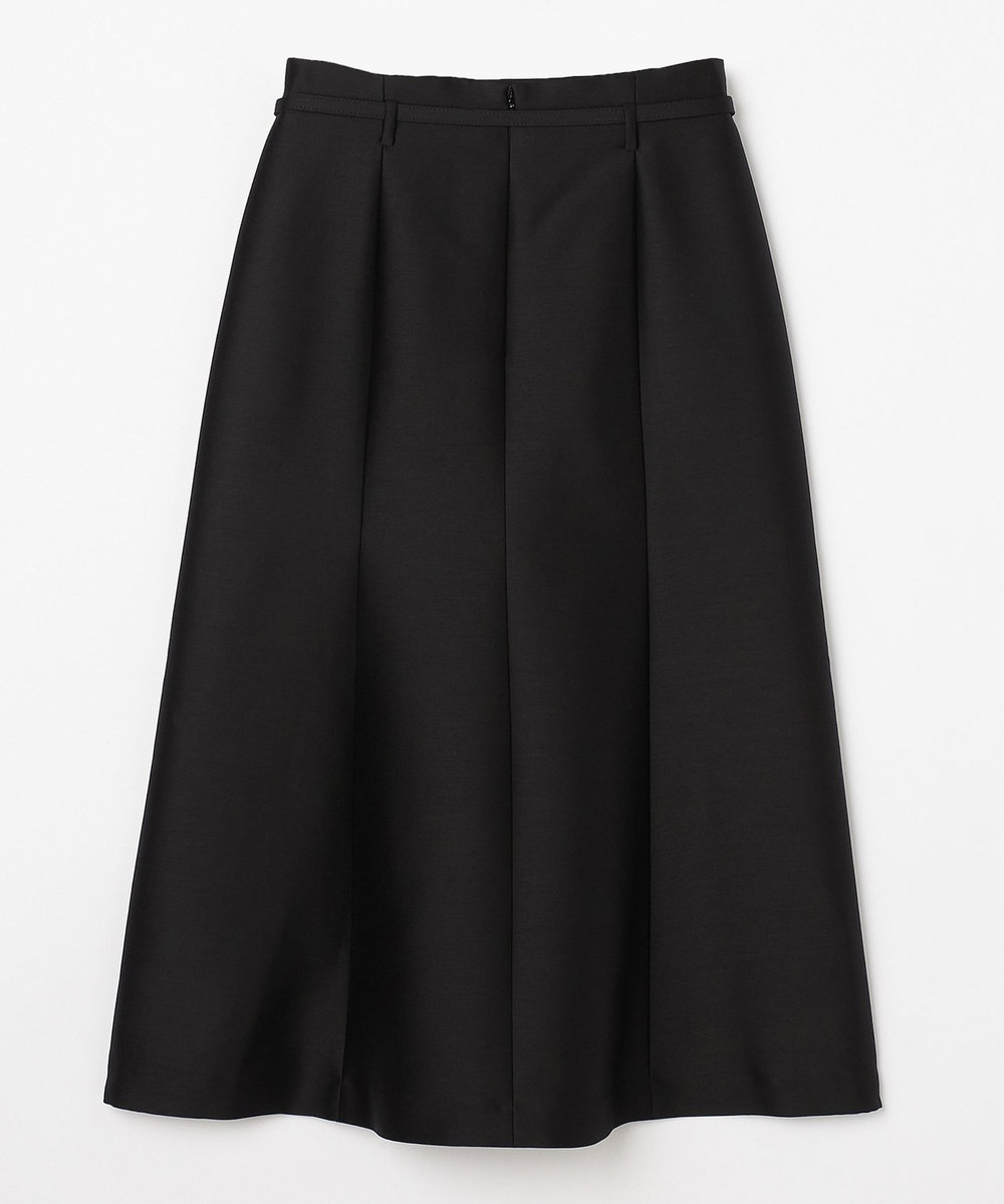 L'EQUIPE COUTURIER シルクウールツイルスカート ブラック