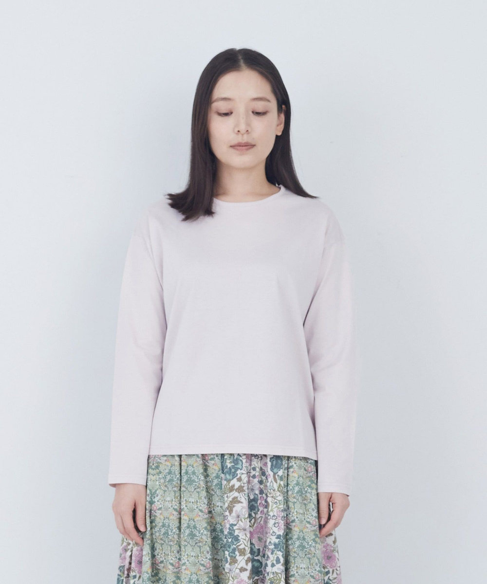 ADIEU TRISTESSE 刺繍入りロングスリーブＴシャツ ピンク