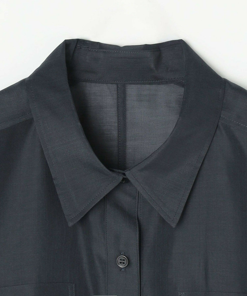 L'EQUIPE COUTURIER C/SEオーガンジーシャツ ネイビー