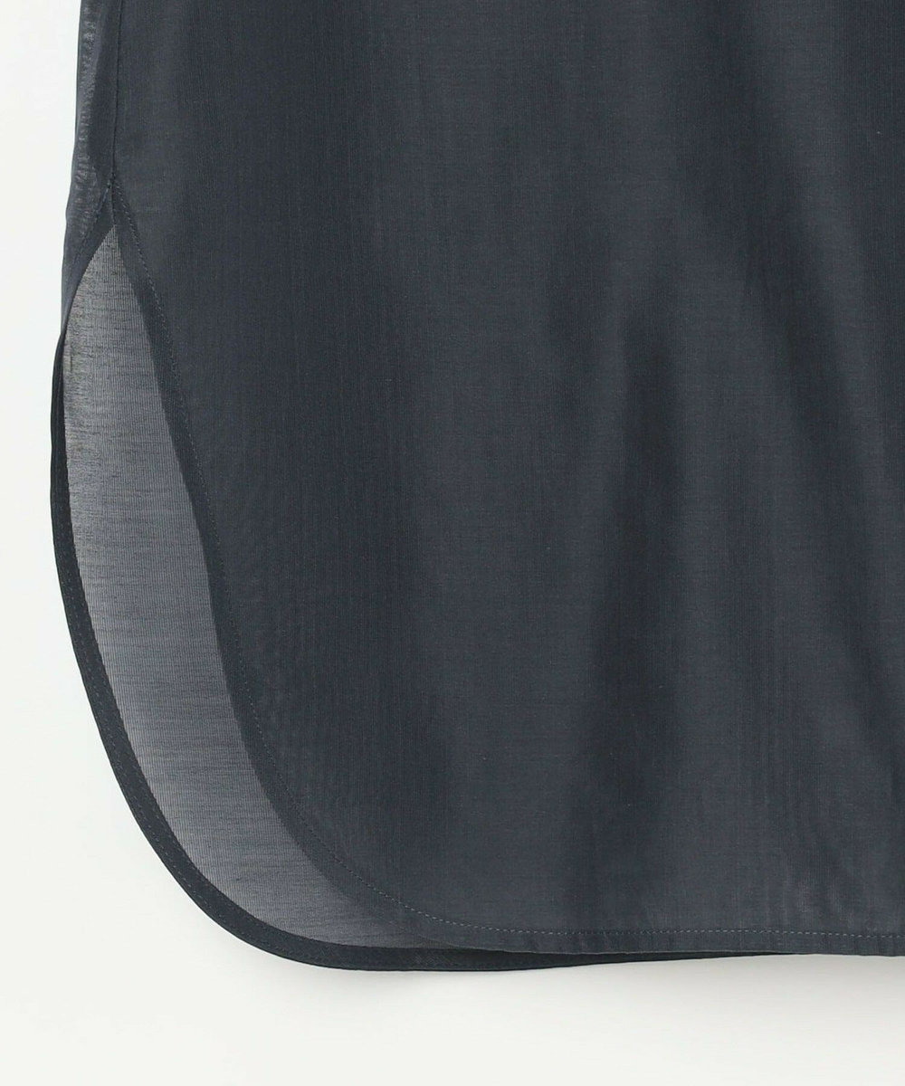 L'EQUIPE COUTURIER C/SEオーガンジーシャツ ネイビー