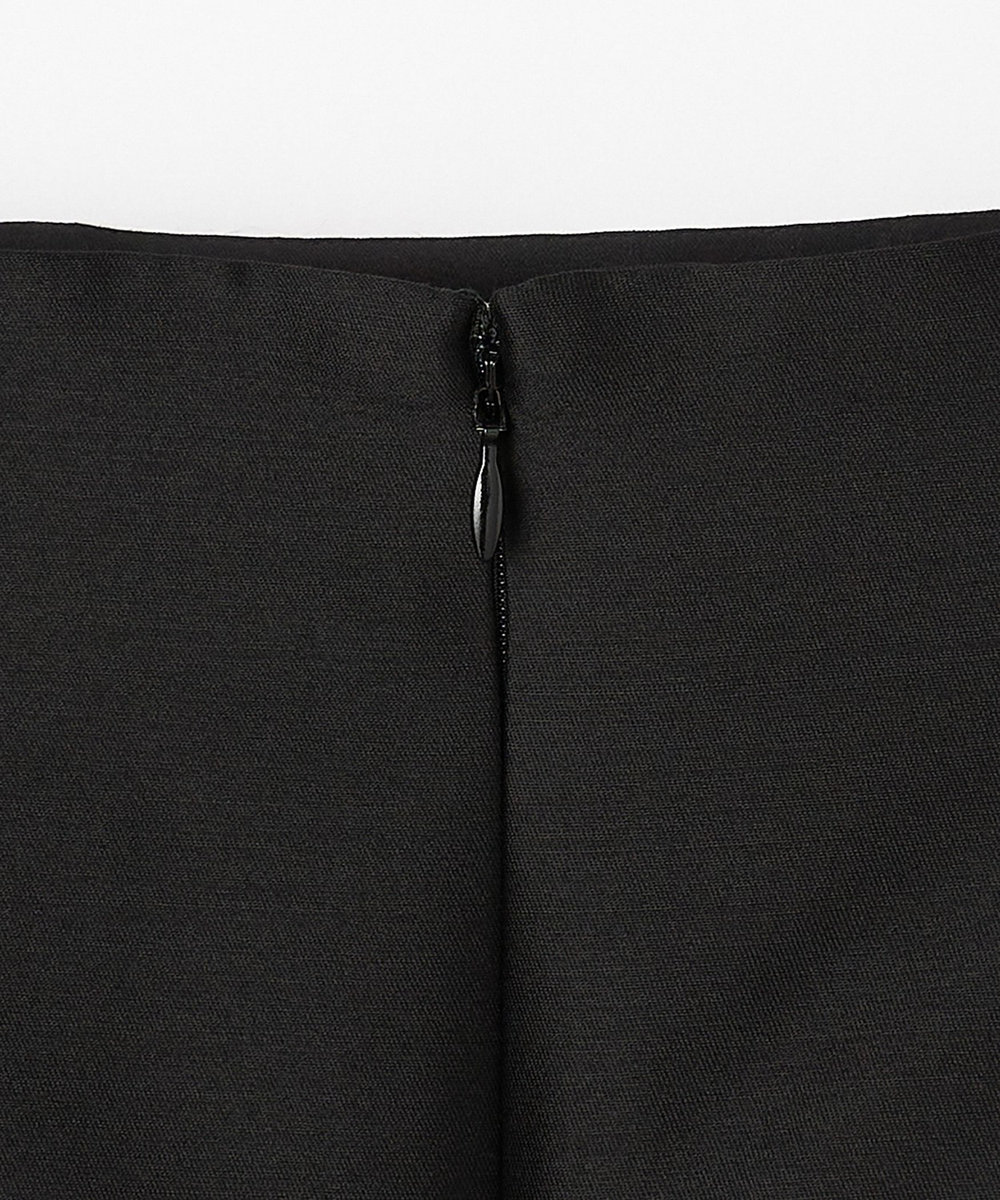L'EQUIPE COUTURIER シルクウールツイルスカート ブラック
