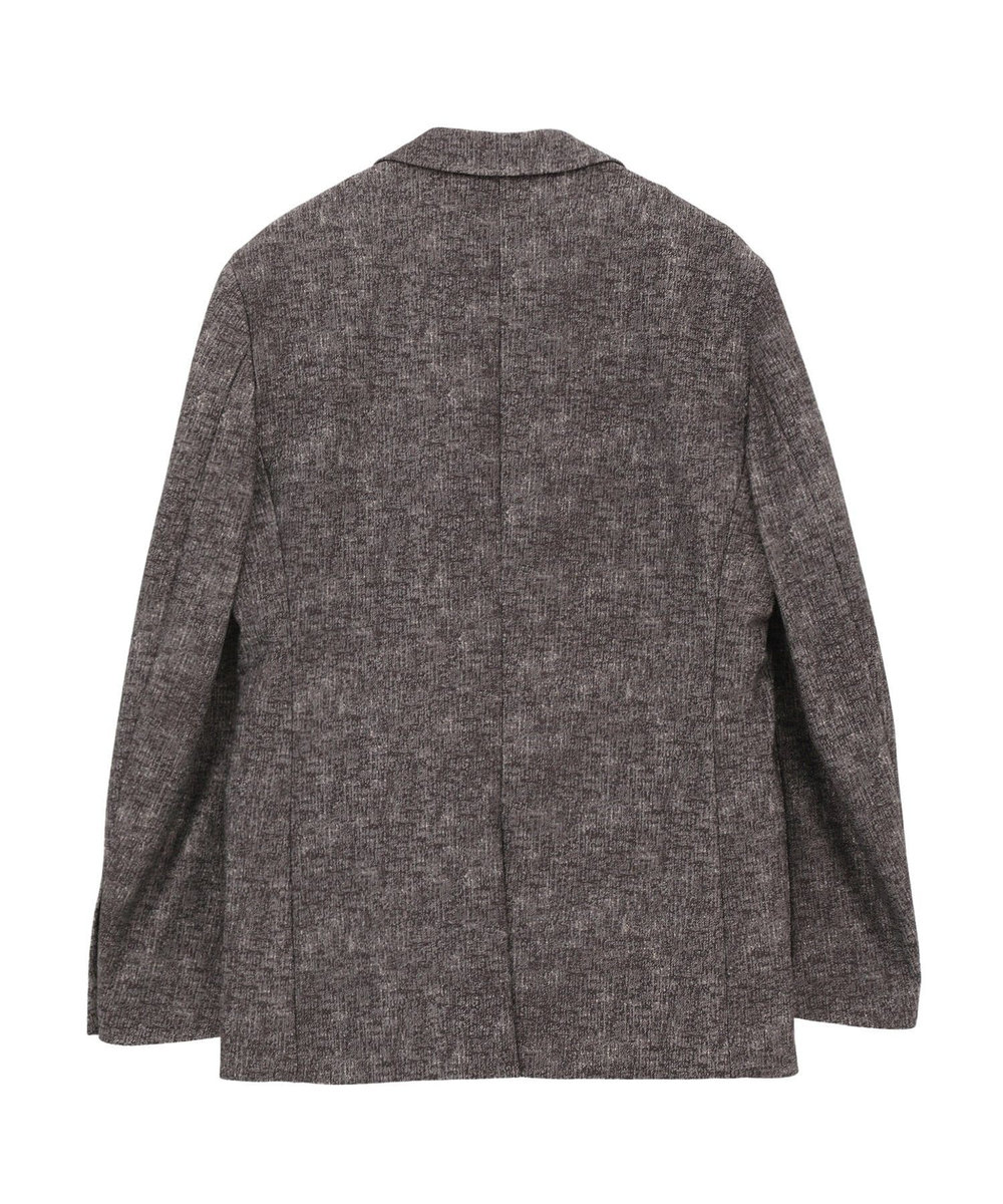 MEN'S BIGI 【ACTIVE TAILOR/アクティブテイラー】ヒートパフォーマーツイード調プリントジャケット ブラウン
