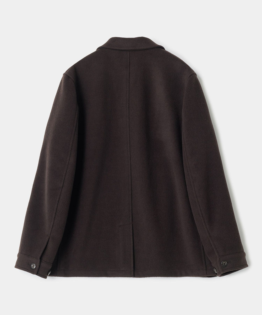 MEN'S BIGI テックビーバーツイルカーコートブルゾン［ストレッチ］ ブラウン