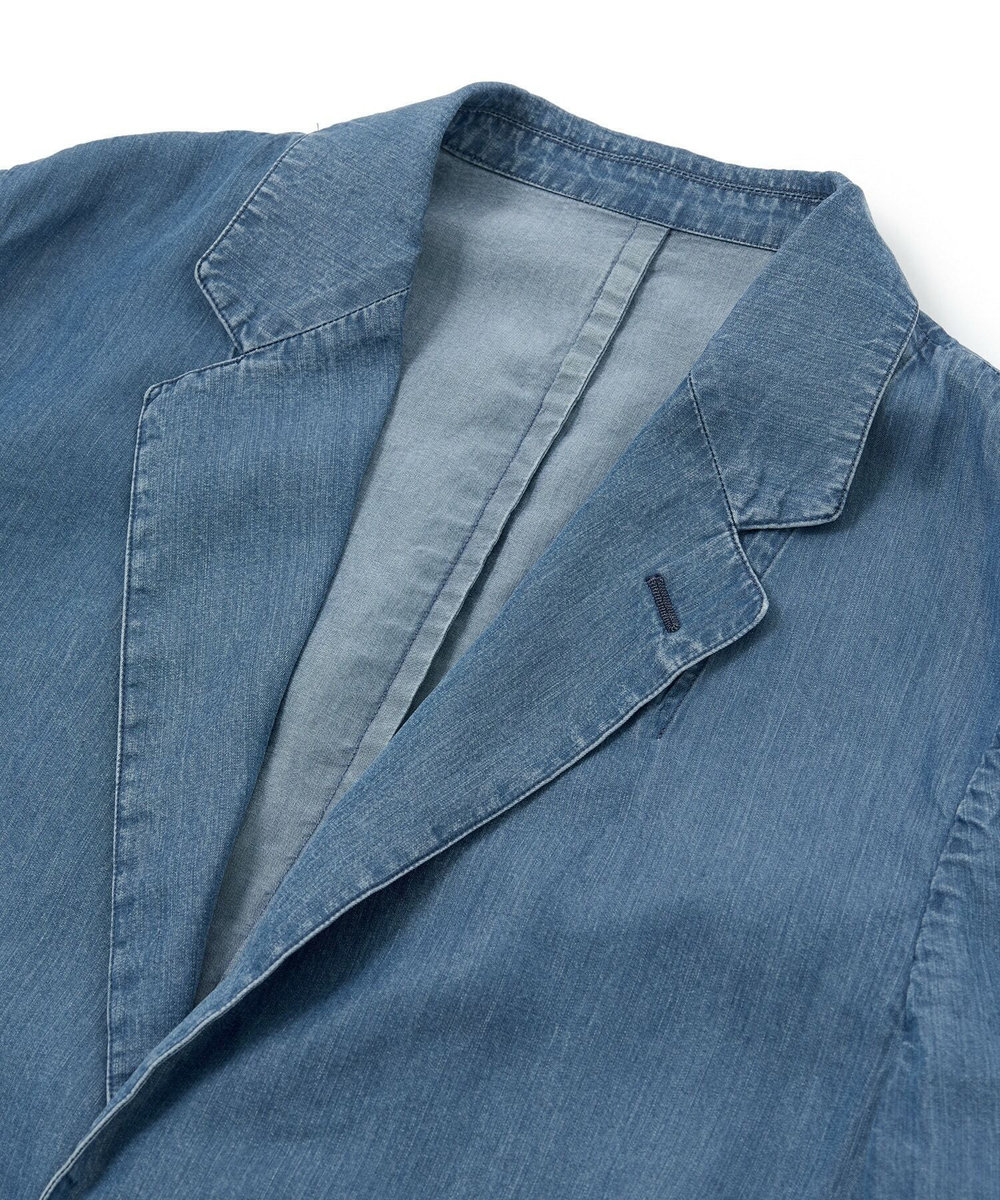 MEN'S BIGI テンセルダンガリーテーラードジャケット ブルー