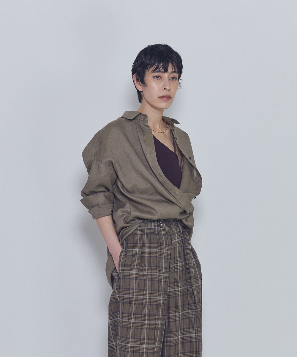 1er Arrondissement 【リニューアル】ウォッシュリネンシャツ ベージュ
