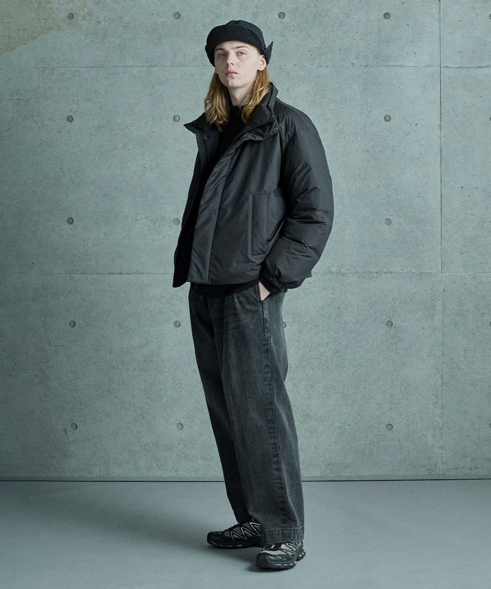 MEN'S BIGI ボクシーワイド パデットブルゾン ブラック