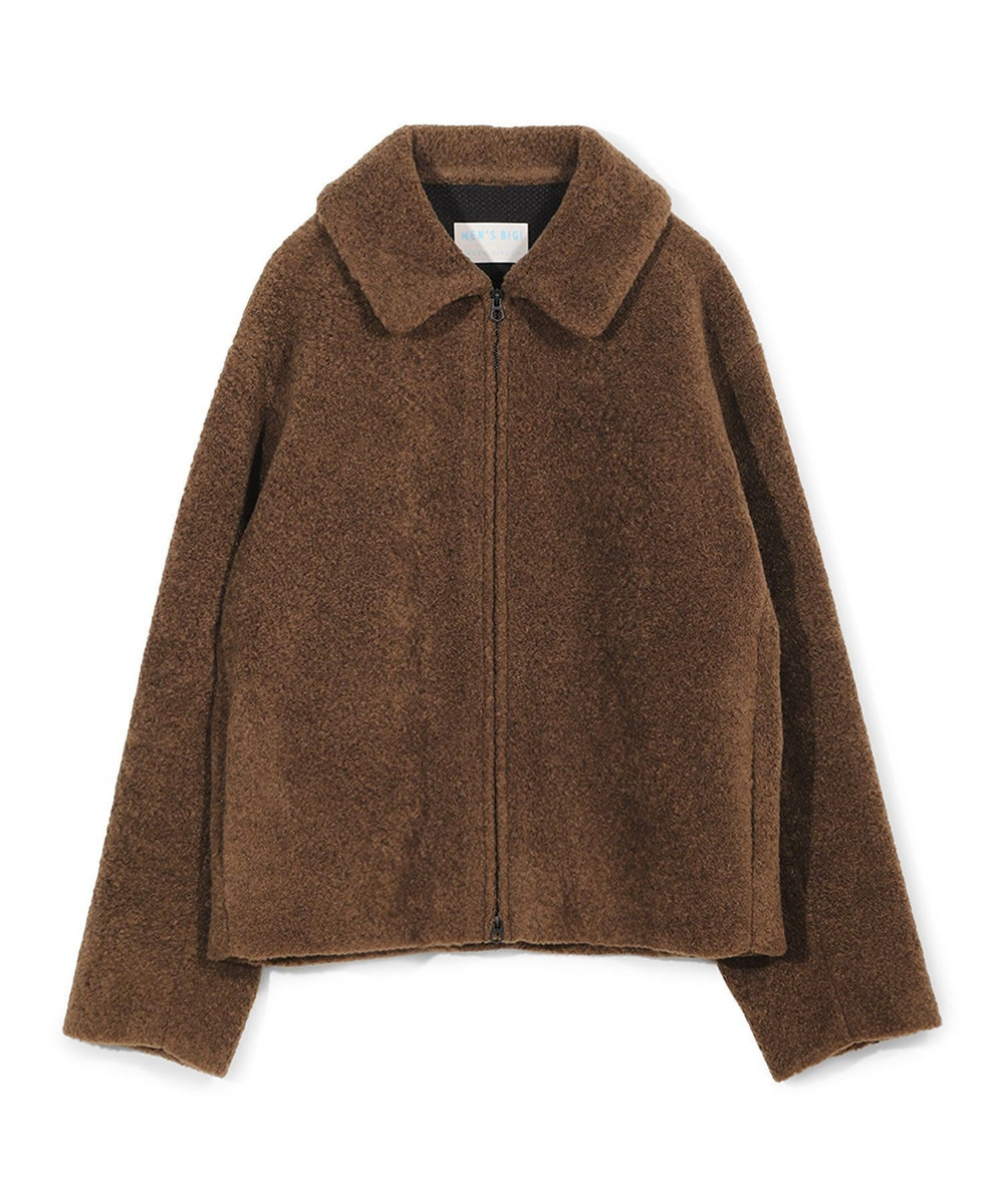 MEN'S BIGI 【50th Anniv . 菊池武夫】WOOL BLEND BOA PILE BLOUSON ブラウン