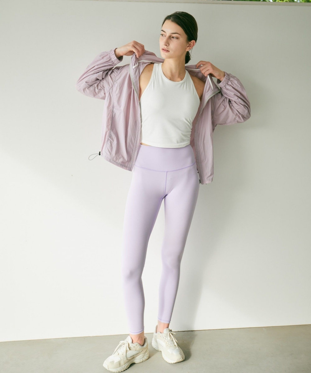 Julier 【定番】YOGA FITレギンス/UVカット・吸汗速乾・ホットヨガ対応・水着・水陸両用 ラベンダー