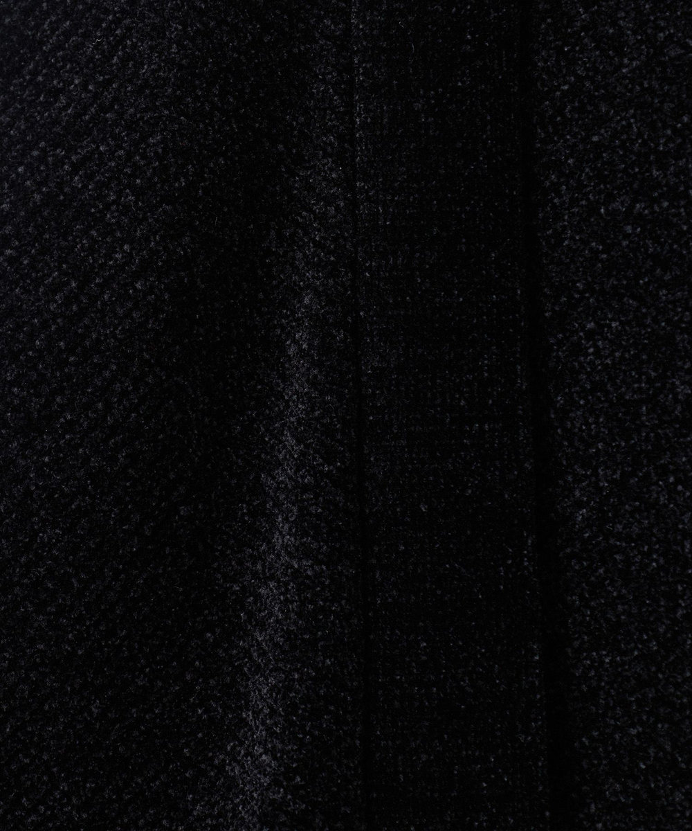 MEN'S BIGI モールヘリンボン ボタンレスカーディガン ブラック