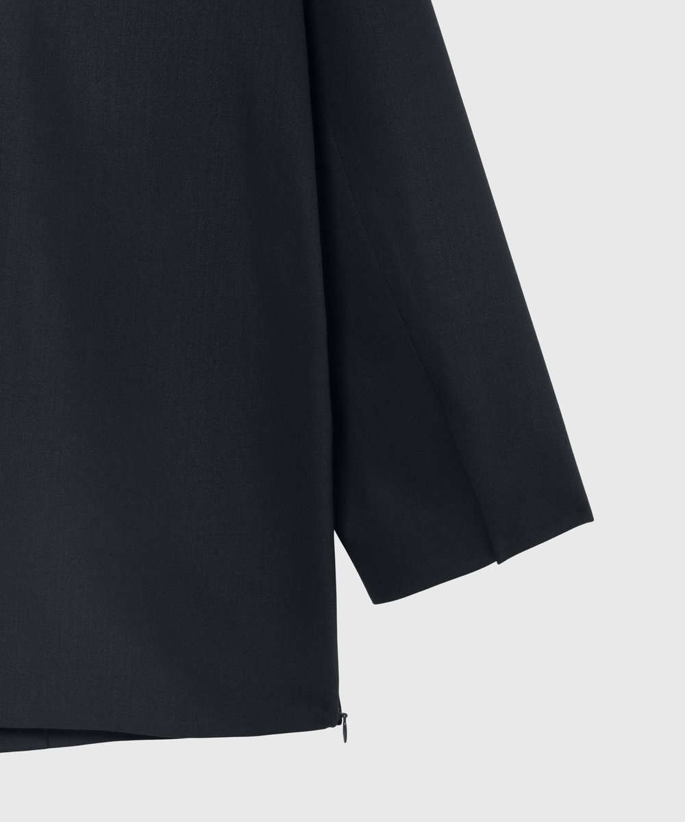 DÉPAREILLÉ WOOL NYLON GABARDINE JACKET / ウールナイロンギャバジンジャケット ネイビー