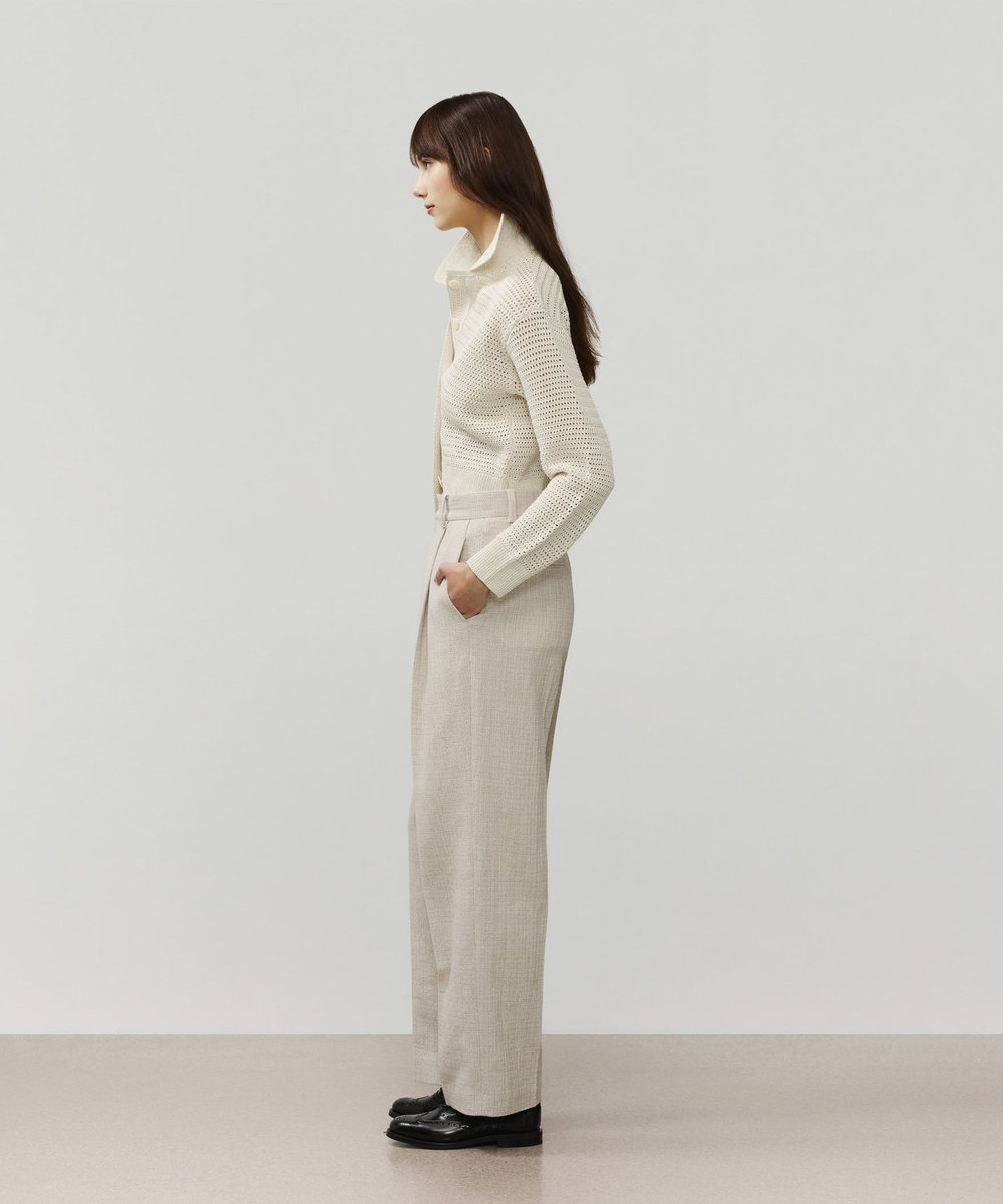 DÉPAREILLÉ SLUB TWEED PANTS / スラブツィードパンツ ベージュ
