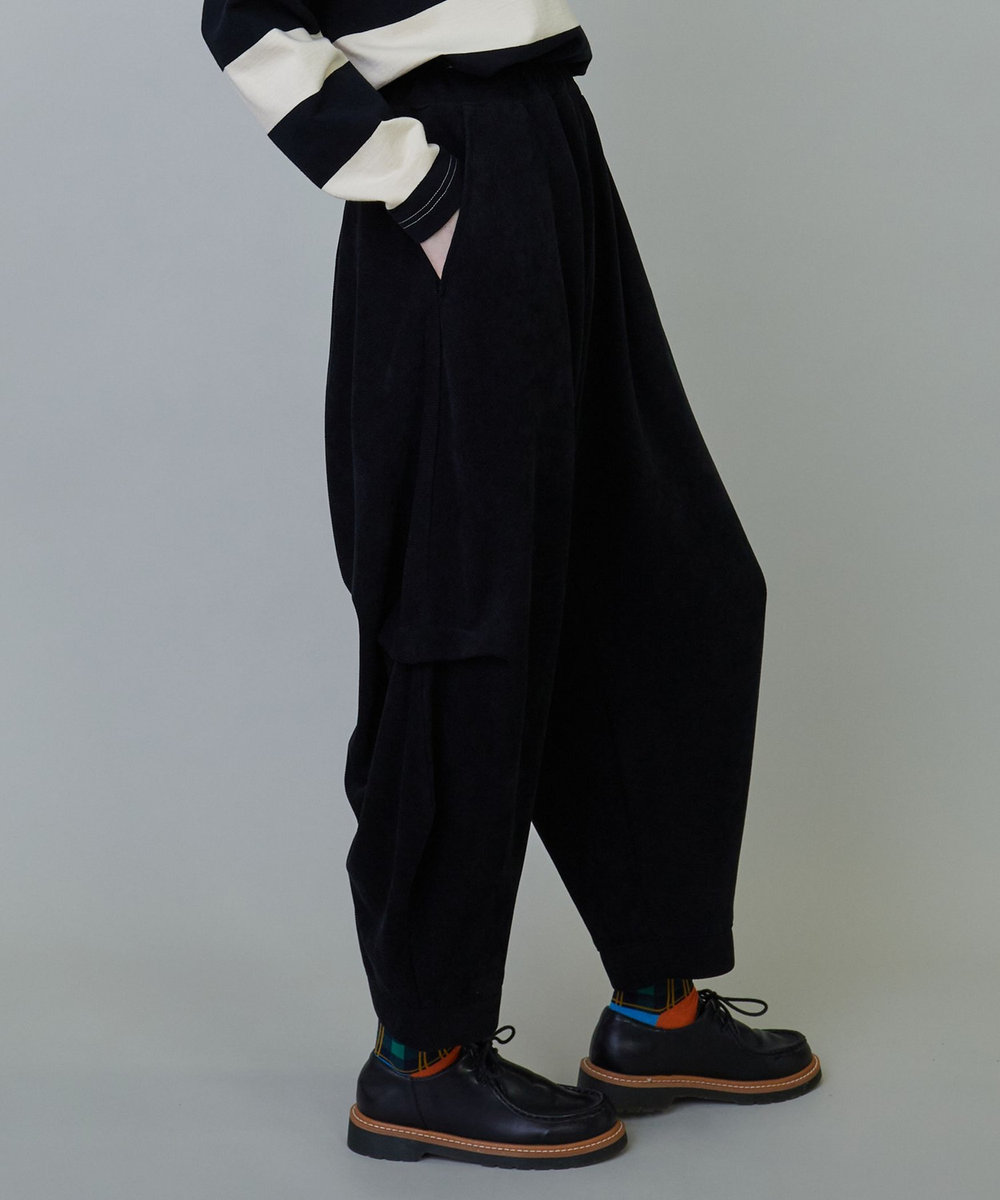 FRAPBOIS モールツイル パンツ ブラック