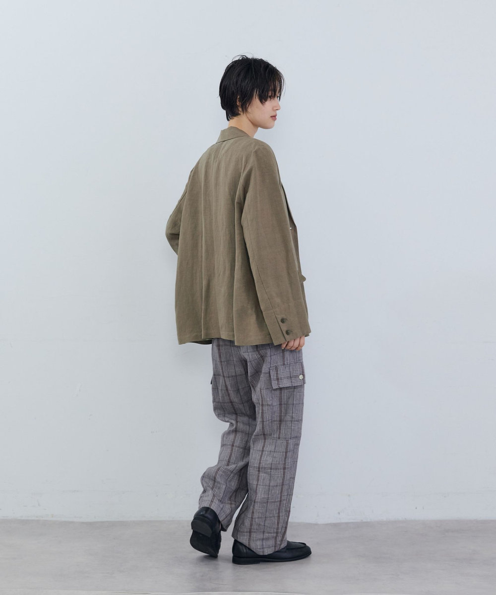 ADIEU TRISTESSE リネンレーヨンジャケット モカ