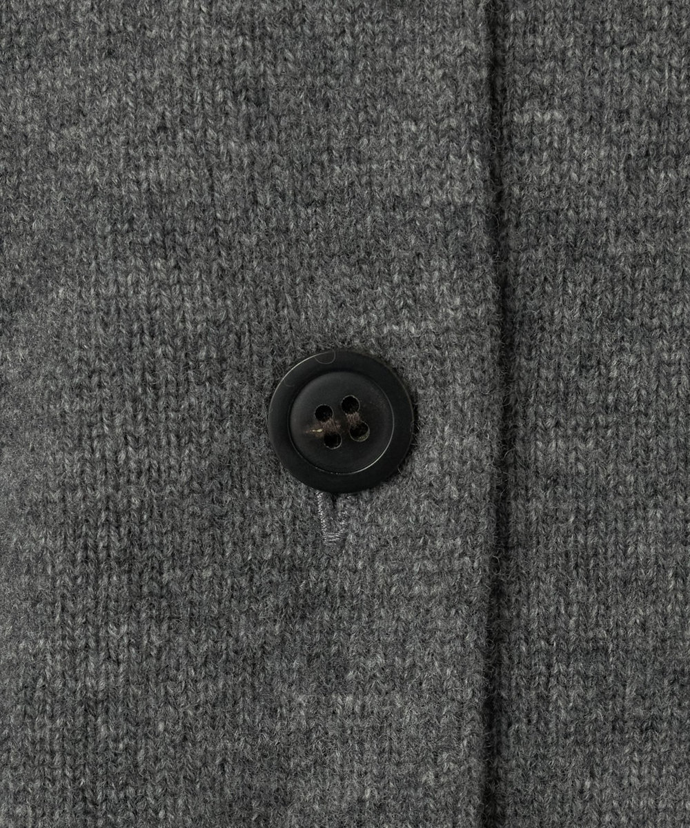 DÉPAREILLÉ HIGH GAUGE STOLE CARDIGAN / ハイゲージストールカーディガン チャコールグレー