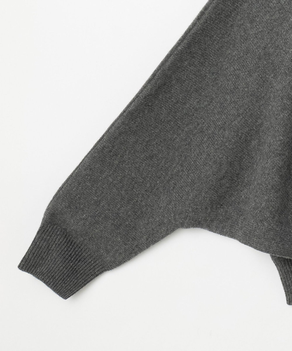 DÉPAREILLÉ HIGH GAUGE STOLE CARDIGAN / ハイゲージストールカーディガン チャコールグレー