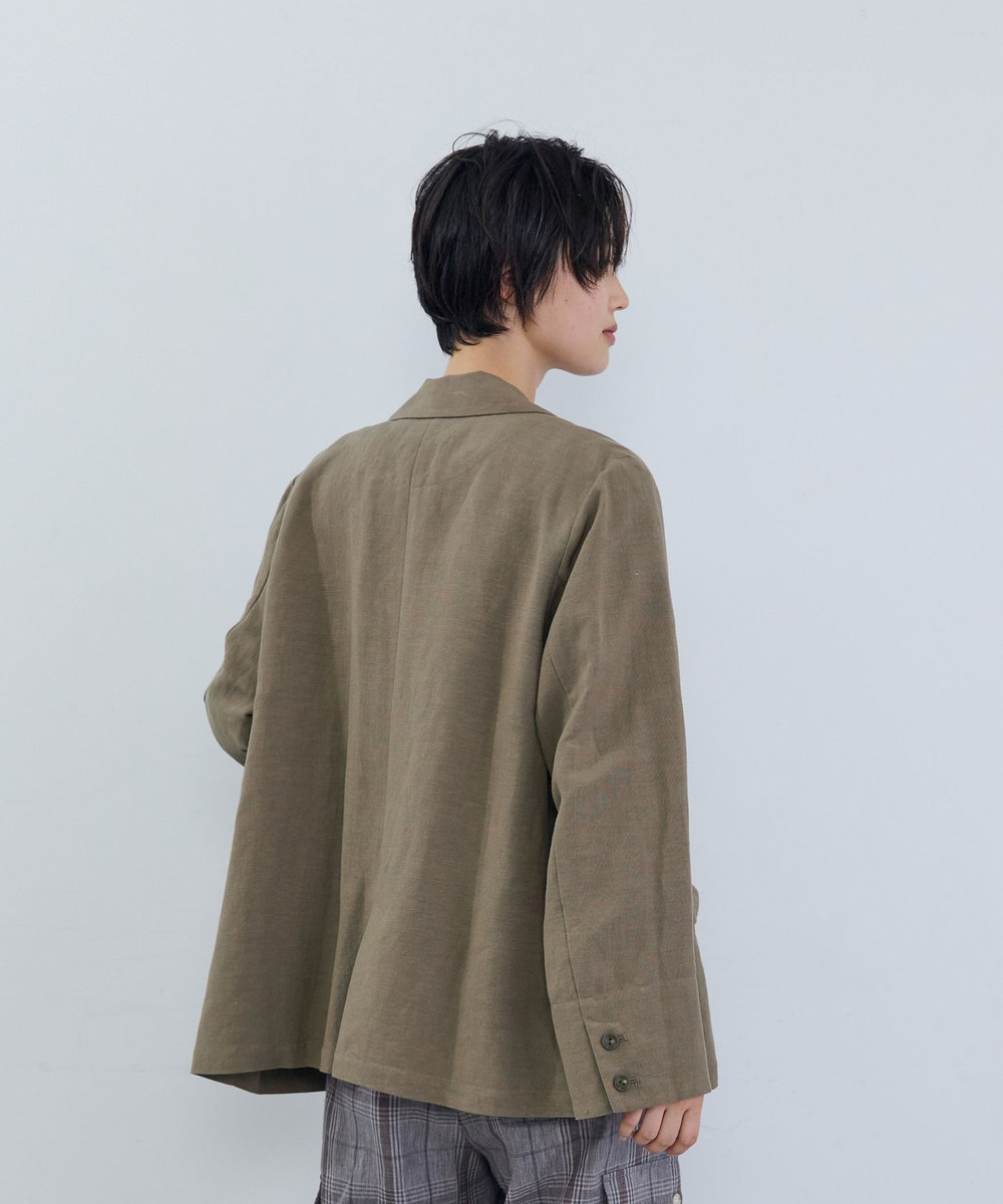 ADIEU TRISTESSE リネンレーヨンジャケット モカ