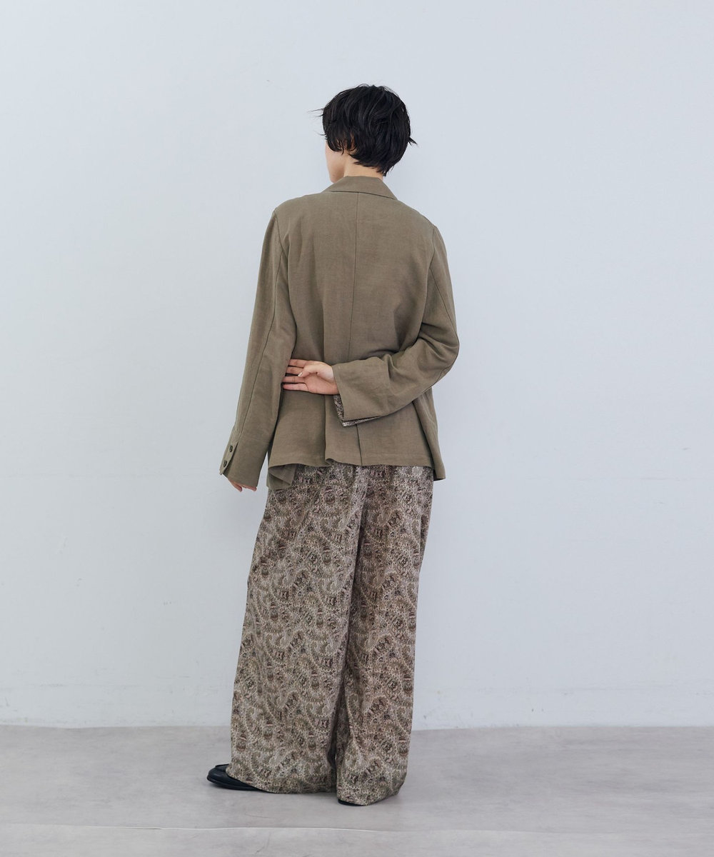 ADIEU TRISTESSE リネンレーヨンジャケット モカ
