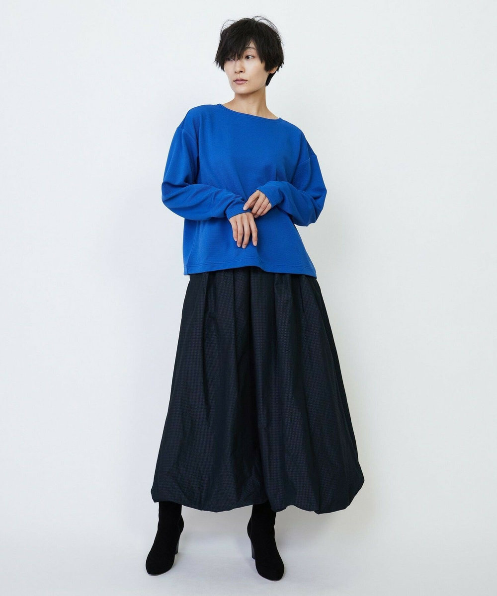 feerique feerique ラッセルピケボートネックプルオーバー ブルー