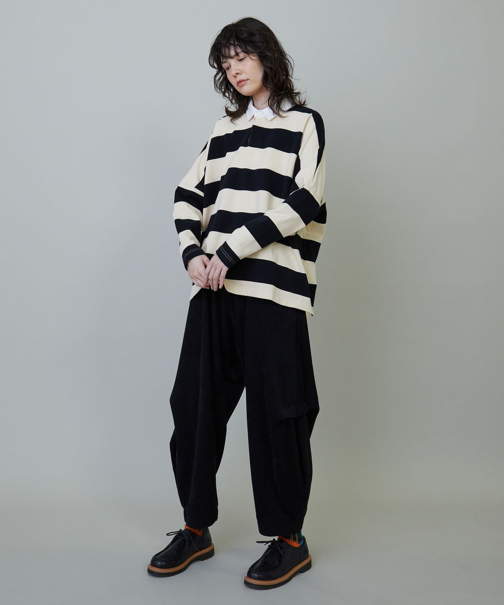 FRAPBOIS モールツイル パンツ ブラック