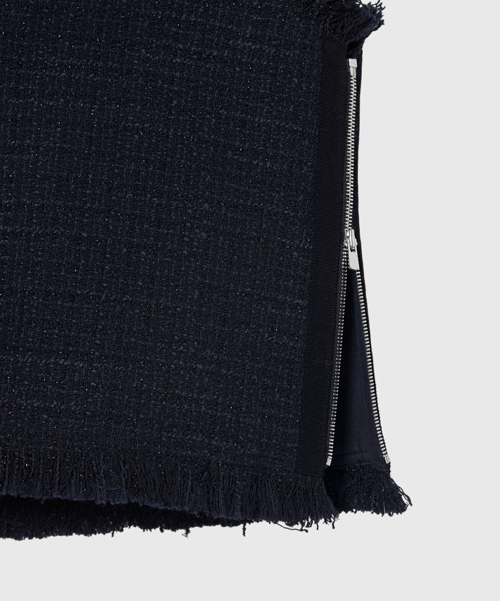DÉPAREILLÉ COTTON TWEED GIET / コットンツィードジレ ネイビー