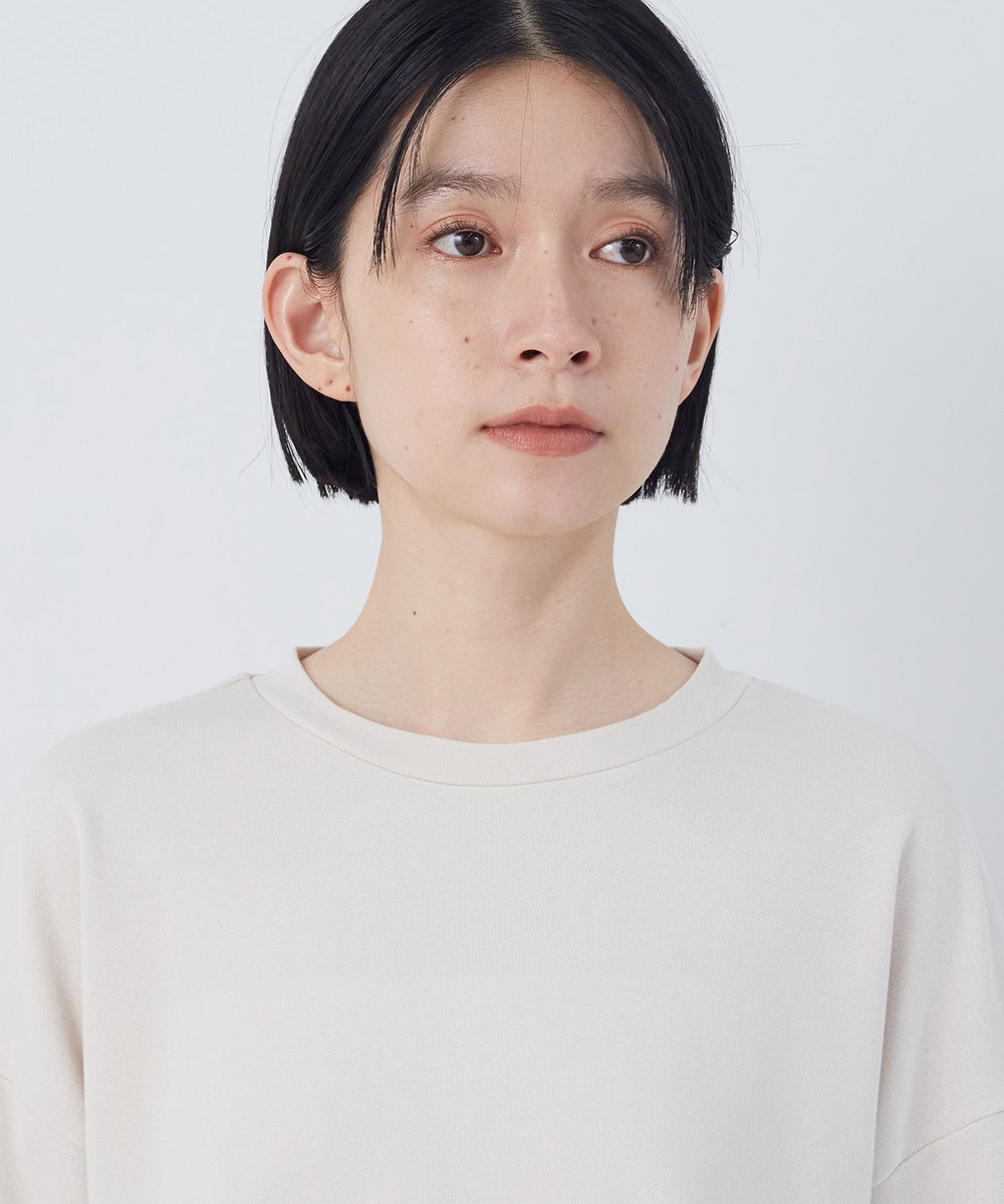 congés payés ADIEU TRISTESSE ジャージコンビプルオーバー アイボリー
