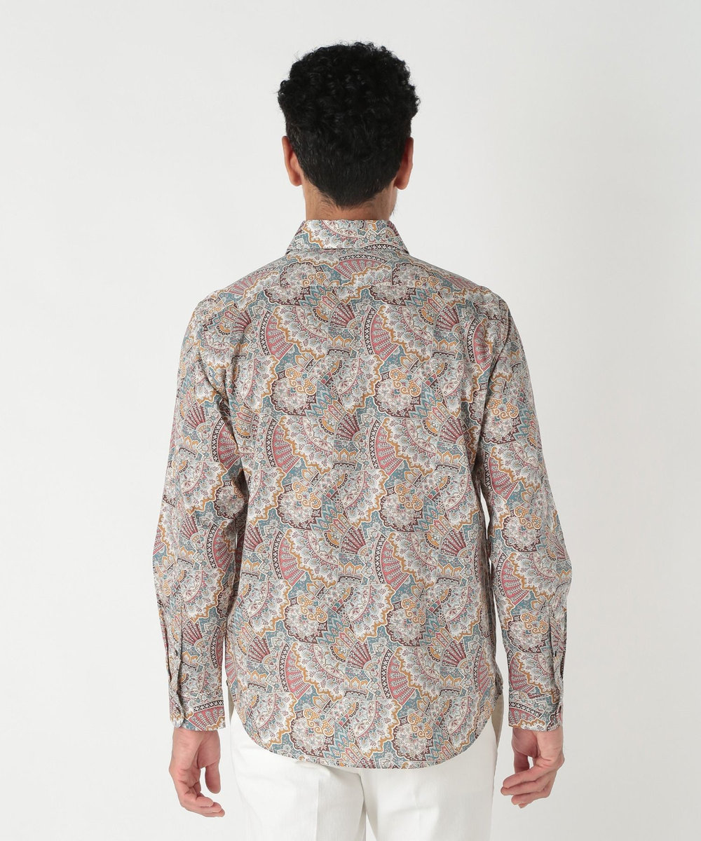 MEN'S BIGI 【LIBERTY/リバティー】リトールドプリントシャツ ピンク系その他