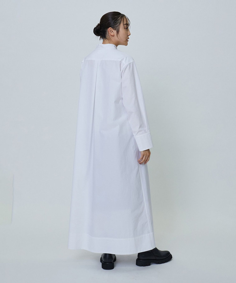 1er Arrondissement コットンタックシャツドレス オフホワイト